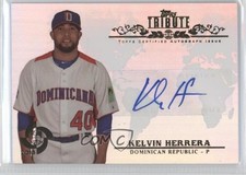 2013 Topps Tribute WBC Auto Kelvin Herrera #WTA-KH2 Auto 0e1