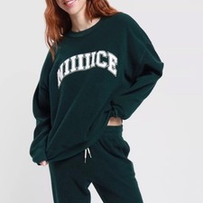 Aerie The Chill Cozy Terry Cloth NIIICE Oversized Slouchy Sweatshirt Size Small