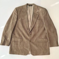 Brooks Brothers 1818 Men's 43R Sport Coat Houndstooth Plaid Wool Jacket