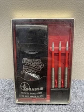 Vintage Dart Set Harrows Assassin Steeltip Darts 23 Grams Flights