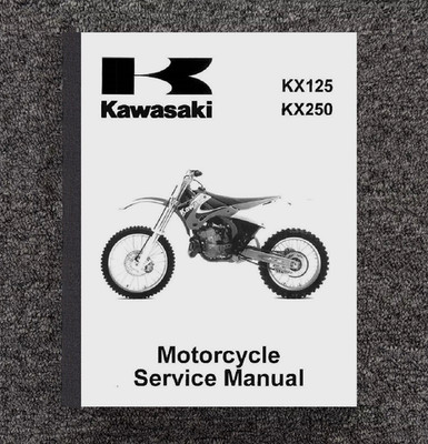 1992 1993 Kawasaki KX125 & KX250 Motorcycle Technical Service