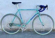 Vintage Bianchi Campione D'Italia Road Bike 90s Full Campagnolo Robins Egg Green