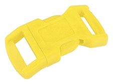 50 - 1/2 Inch Yellow Economy Contoured Side Release Plastic Buckle Closeout