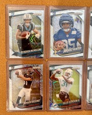 LOT OF (9) - 2025 Panini Prizm Football - Silver Lazer Prizm - RC Rookie & Vets