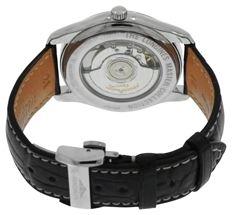 Longines Master Colección Automático Negro Cuero Reloj de Hombre L2.908.4.51.7 - Imagen 4 de 4