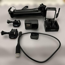 GoPro6 Action Camera Bundle 1080p with Selfie Stick  Mount Used