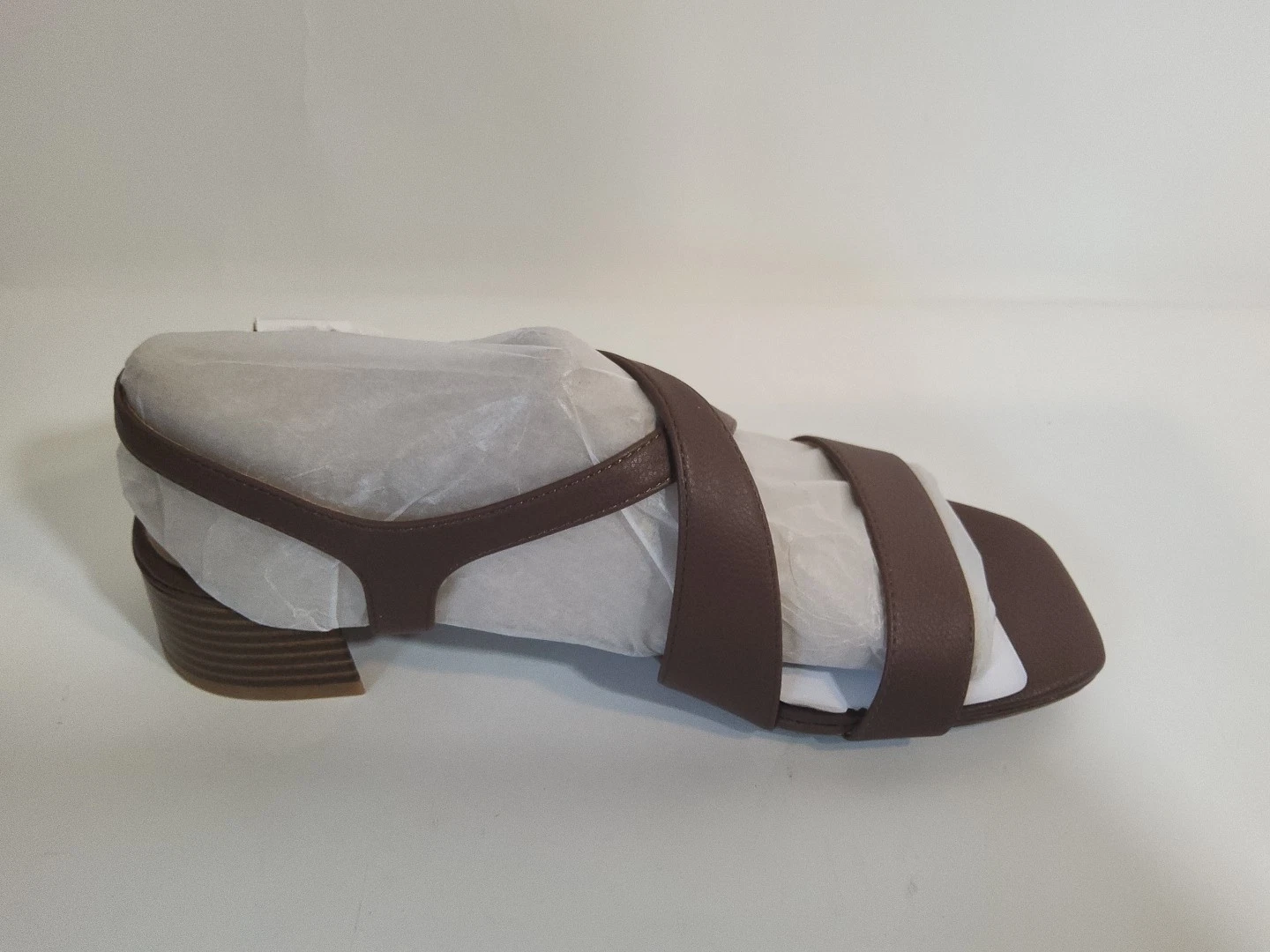 LifeStride sandalo donna Jordan con cinturino e tacco. Tan taglia 10W RT SOLO PIEDE