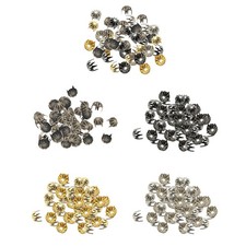 50 Pieces 9mm Metal Pumpkin Shape Rivet Spike Studs Spots