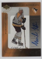 2001-02 Upper Deck Ice Clear Cut Auto Milan Kraft #MK Auto n1u