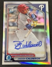 2024 Bowman Chrome - Prospect Autographs Jaeden Calderon #CPA-JCN (AU, RC) /499