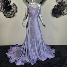 NWT~$530~JOVANI~16/18~LAVENDER MAXI MERMAID ONE SHOULDER PROM EVENING DRESS