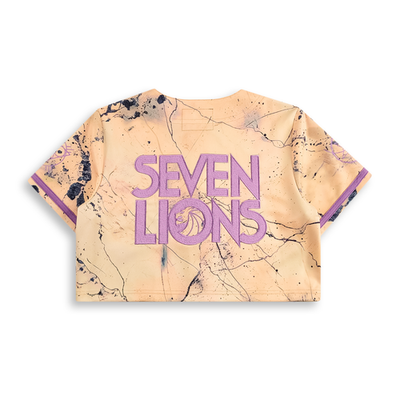 SEVEN LIONS - MARBLE & MYST CROP JERSEY EDM Rave Baseball Jersey