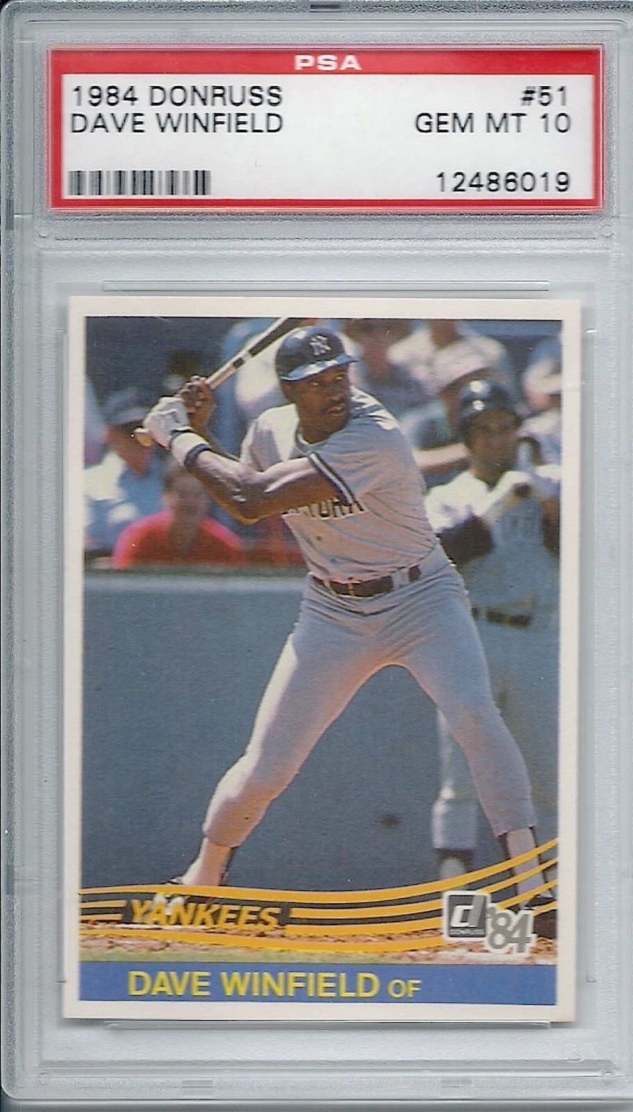 HOF Dave Winfield NY Yankees 1984 Donruss #51 PSA 10 GEM MT