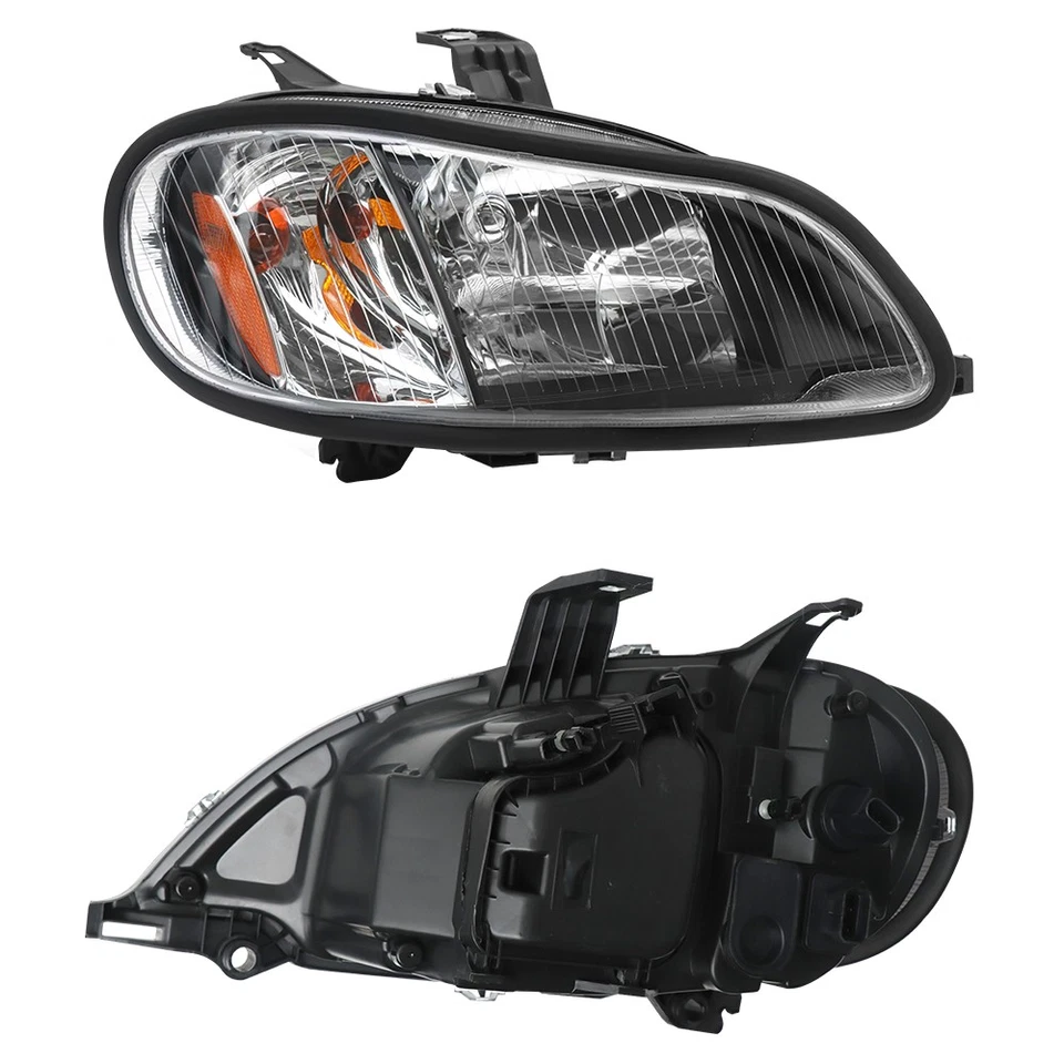 Conjunto de faros compatible con Freightliner M2 2004-2013 par negro Foto 3 de 4