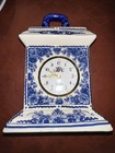 Delft clock, German made, Original Signed Blue White Pottery 8” X 6” — photo 1