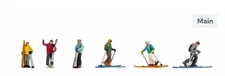Noch cross country skiers 15823 HO Scale