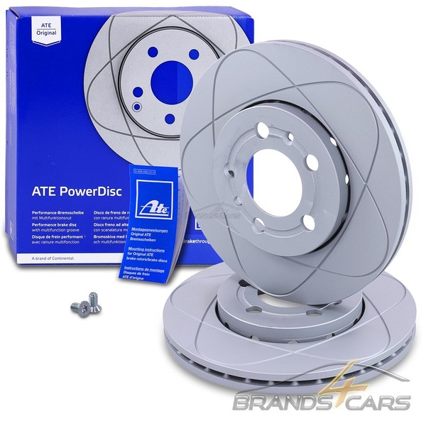 Ate Powerdisc 2X Bremsscheibe Ø256 Vorne FÜR Skoda Fabia 1 2 3 Vw Polo 9N 6R-image