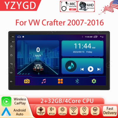 7'' Android Auto CarPlay For VW Crafter 2007-2016 Car Stereo Radio GPS Nav Screen