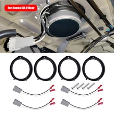 For Honda CR-V Door Car 4 Door Speaker Wire Adapter Harness Spacer Rings 4pcs