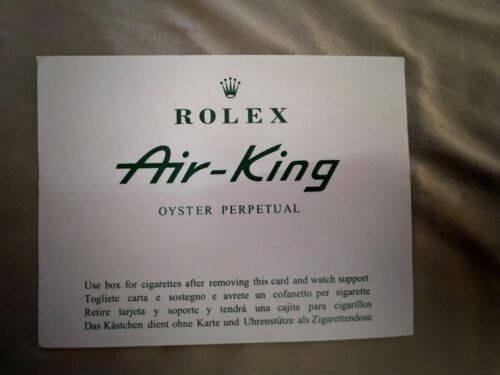 Rolex cigarette card per Air King - Bild 1 von 2