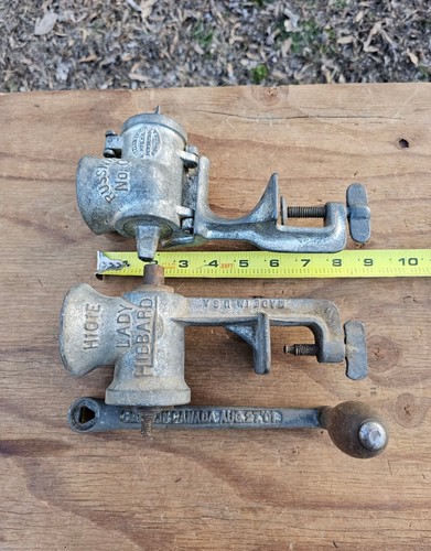 Vtg Meat Sausage Grinder Chopper Part Lot Cutter Blades Knife Plate Handle Auger - Picture 13 of 14