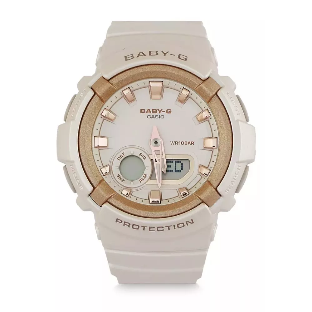 Casio Baby G Beige Pink Resin Band Women s Sports Watch BGA 280BA
