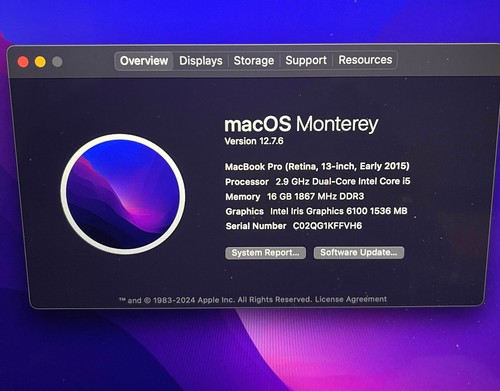 macbook pro 13.3 inch early 2015 with 16gb memory and 256gb storage UPGRADE - Picture 2 of 4