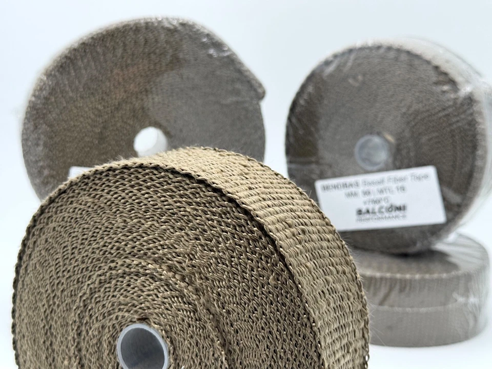 BENDA TERMICA BASALTO PER FASCIATURA COLLETTORI MARMITTA DOWNPIPE 50mm 15 METRI - Image 2 of 4