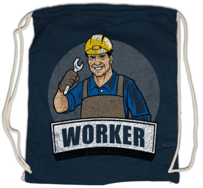 Worker III Turnbeutel Arbeiter Arbeiterklasse Handwerk Handwerker Sozialismus