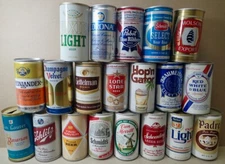 (20) Vintage Beer Cans EMPTY Open Mixed Brands Collection Lot 9