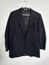 Men’s Black Dress Coat Stanley blacker Suit Top Size Extra Large 