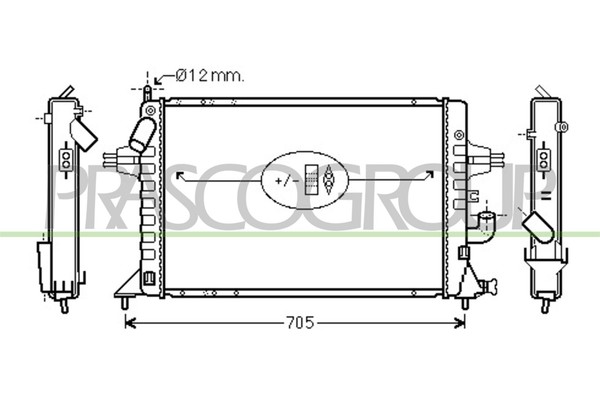 KüHler WasserküHler MotorküHler FüR Opel Astra G Caravan F35 F48 F08 F69 F70-image