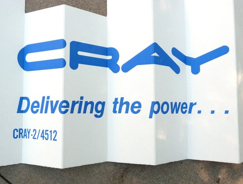 Vtg CRAY Supercomputer Auto Sun Shade Dash Visor Delivering the Power… ~1985 NOS - Picture 2 of 8