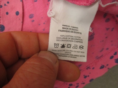 The Nike Tee Size M Girls Pink 100% Cotton Short Sleeve Athletic T-Shirt 944 - Picture 5 of 7