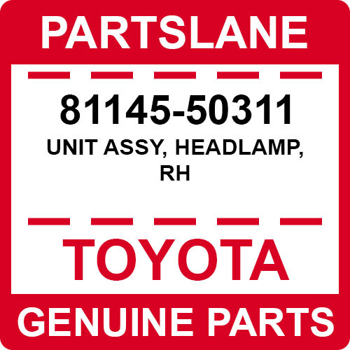 81145-50311 Toyota OEM Original Einheit Assy,Frontscheinwerfer 