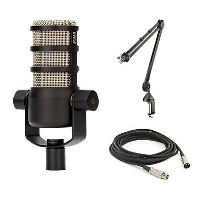 Rode PodMic Dynamic Podcast Microphone with Accessories