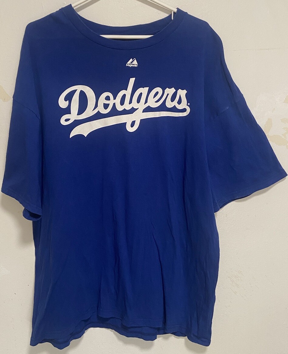 2XL Majestic Los Angeles Dodgers Shirt Mens Medium Blue MLB Andre