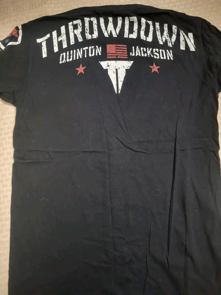 Camiseta Throwdown Premium Rampage Quinton Jackson Para Hombre M Doble Cara UFC MMA Foto 2 de 3