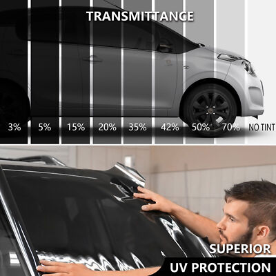 Premium Ceramic Window Tint Roll 2 Ply Nano Film Fits Home, Office, Car, Truck