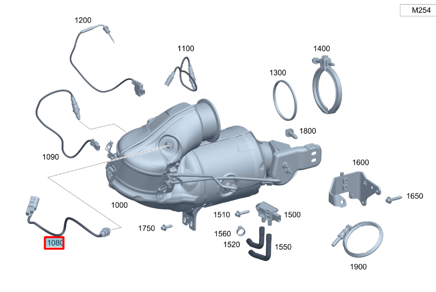 MERCEDES-BENZ GLE W167 Lambda Oxygen Sensor A0005425212 NEW 