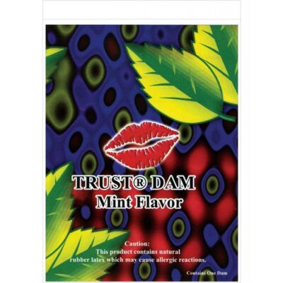 3 Trust Dental Dam Strawberry Flavored Oral Sex Latex Condoms for