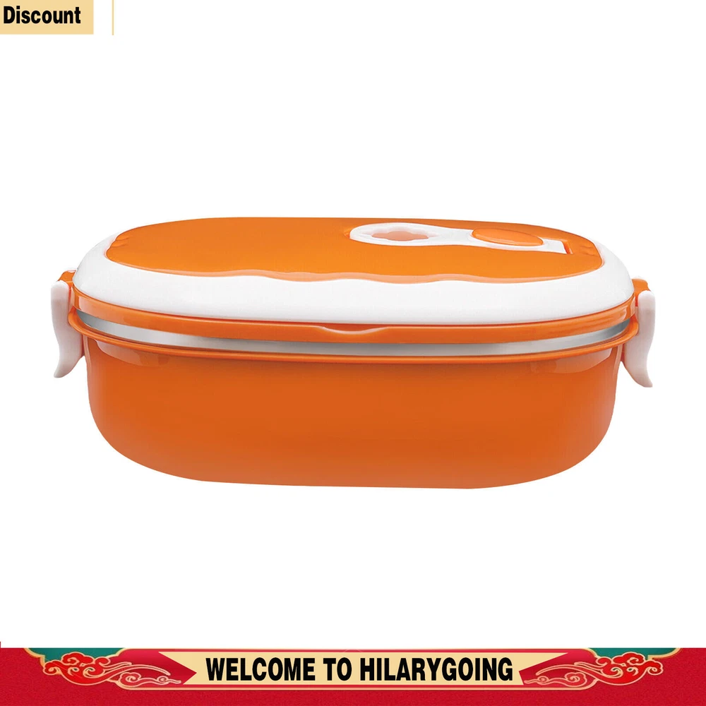 Lunch Box 0.9L/30.4oz Warmer Bento Box Portable Food Container Stainless Steel