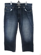 GST Denim Jeans Men's Size 40 Blue Rivet Stud Flap Back Pockets 40X30