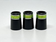 3 pcs Universal Size Fancy Green / Silver Ring ferrule Fit Both .355  / .370  