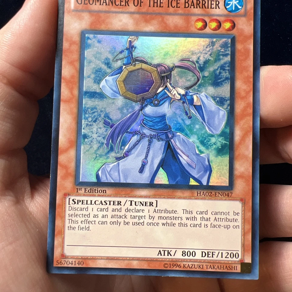 Geomancer of the Ice Barrier Super Rare 1st Edition HA02-EN047 YuGiOh Card - Image 3 of 4