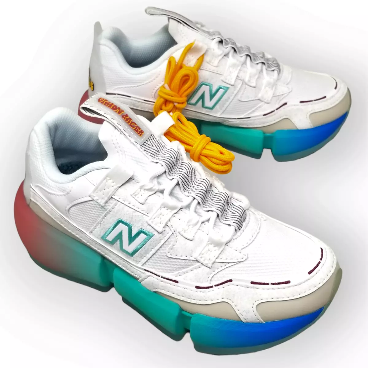 JADEN SMITH x NEW BALANCE - JADEN VISION RACER, White/Summer Jade - MSVRCJWB