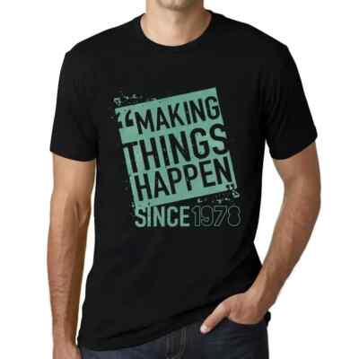 Herren Grafik T-Shirt Wir bewegen etwas seit 1978   Making Things Happen Since