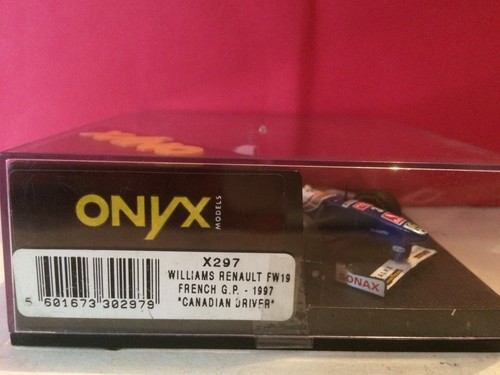 ONYX SUPERBE X297 WILLIAMS RENAULT FW19 FRENCH GP 1997 1/43 NEUF EN BOITE I1 - Imagen 2 de 6
