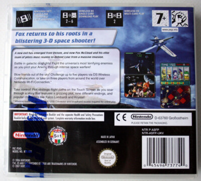 NINTENDO DS STARFOX COMMAND NINTENDO 2006 GREEK NORTEC SEAL JAPAN