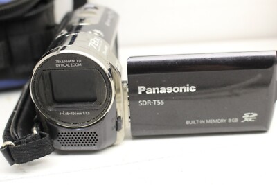 RR　⚠️注意⚠️音声入力不備 Panasonic HC-V550M-T Panasonic SDR-T55 SD Video Camera 78x Zoom 33mm 8GB Built-in
